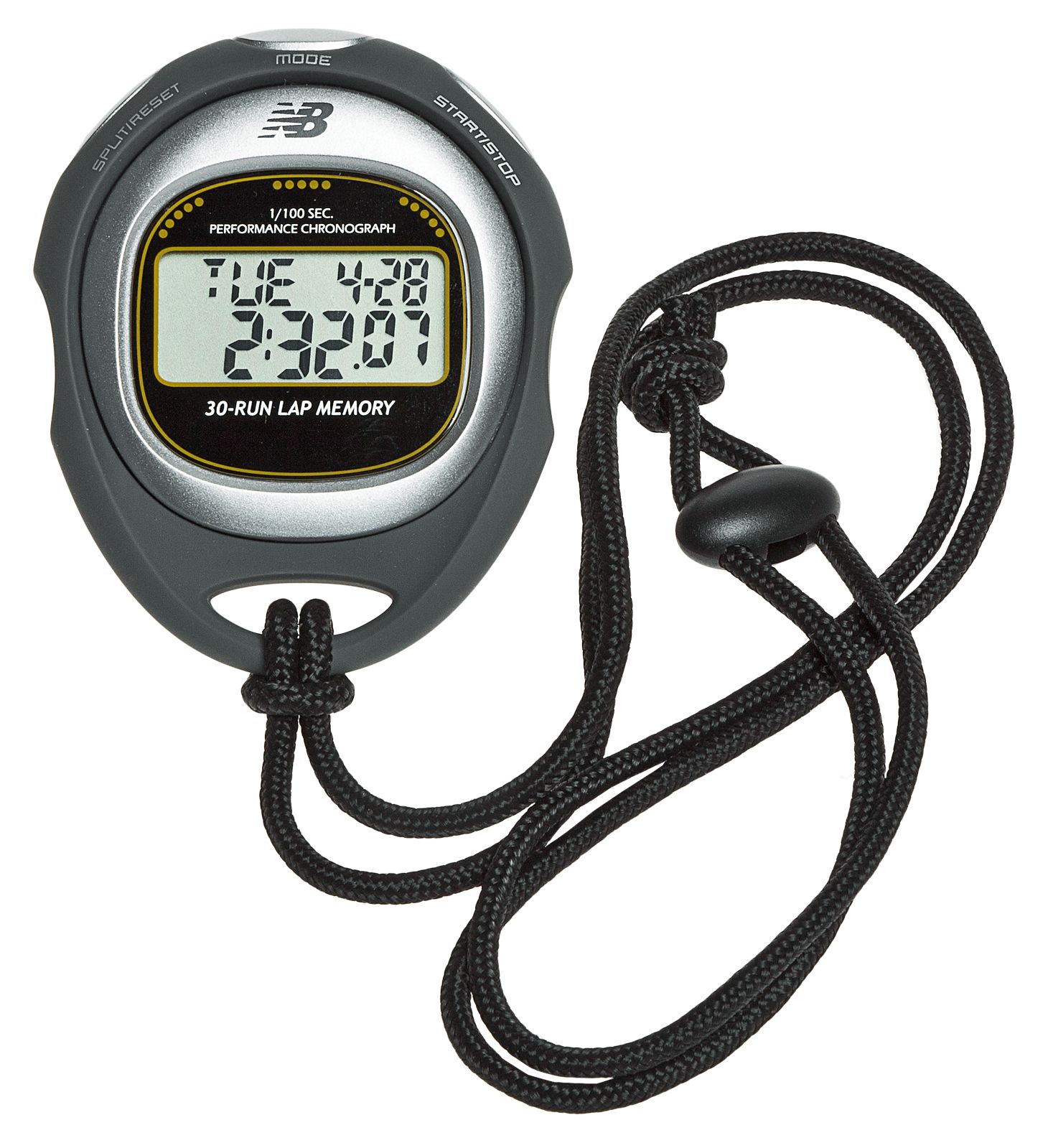 Coach Digital 30-Lap Chronograph Stopwatch, Black