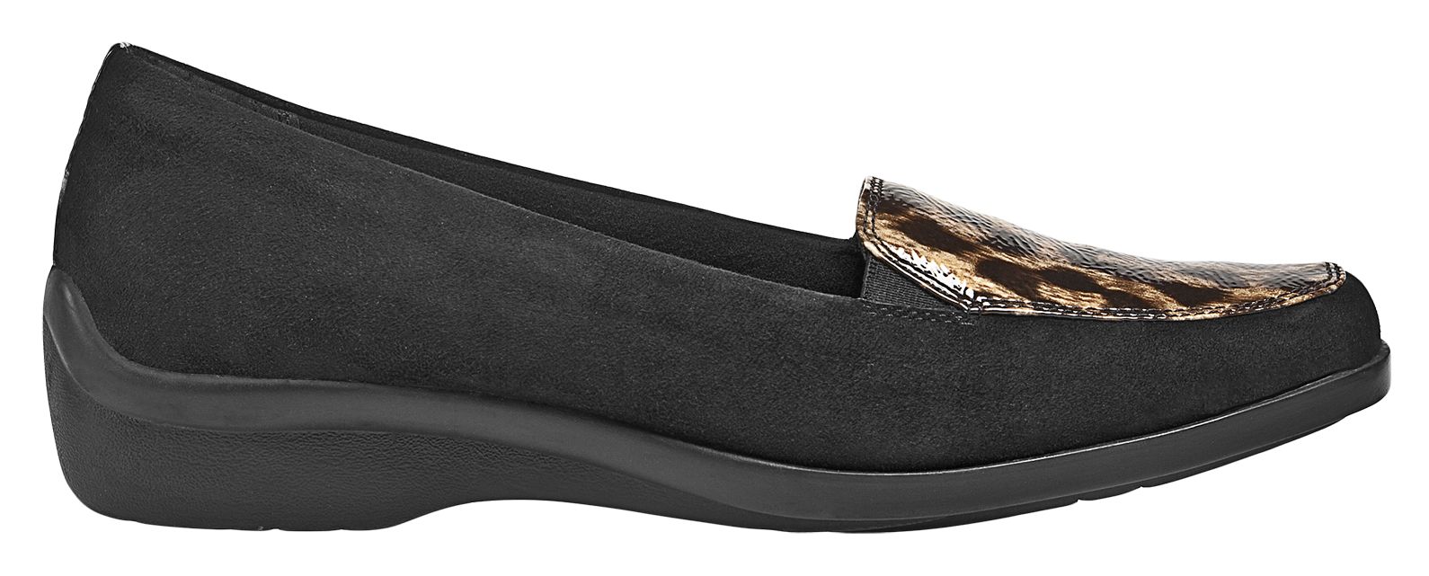 Aravon Wendy, Black Suede with Tan