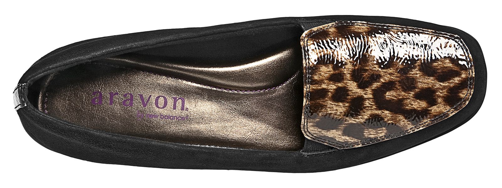 Aravon Wendy, Black Suede with Tan