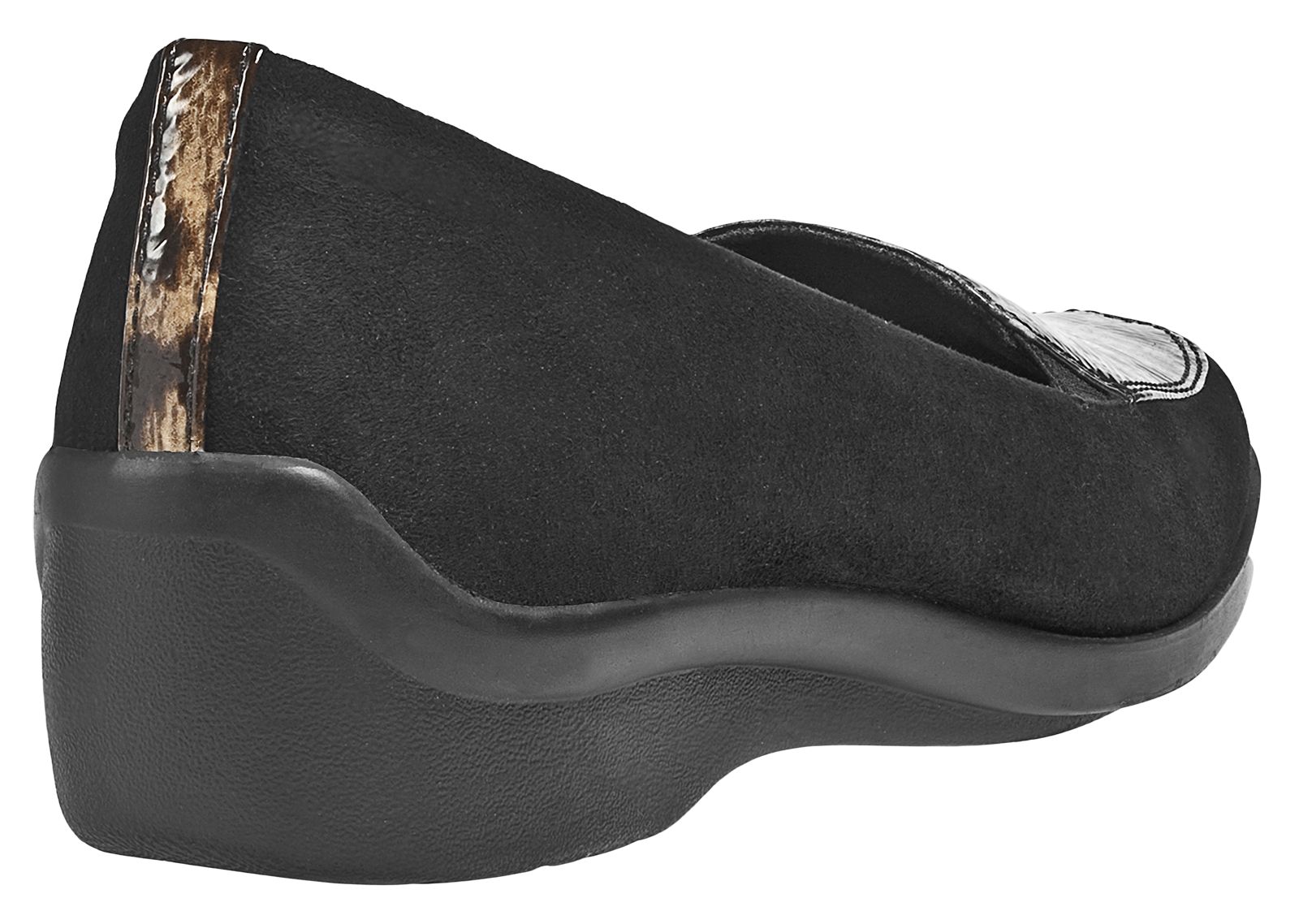 Aravon Wendy, Black Suede with Tan