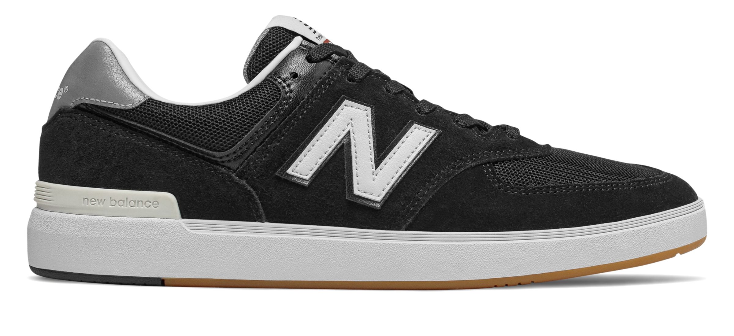 Hombres New Balance All Coasts 574 - Black/Grey, Black/Grey - AM574BKG