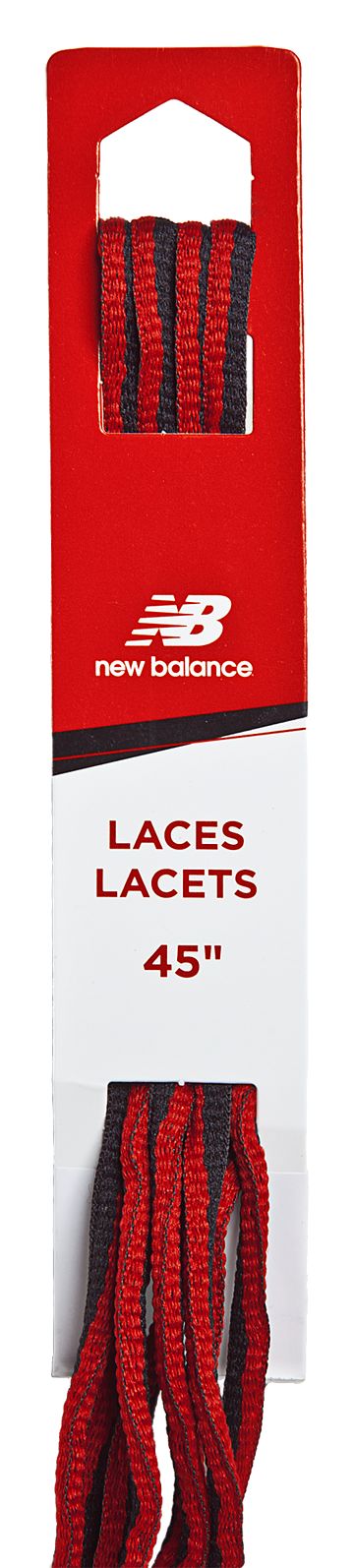 Athletic Oval Lace, Black with Red