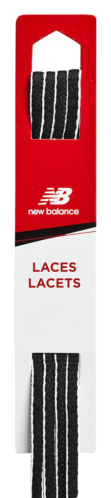 Athletic Oval Lace, Black with White