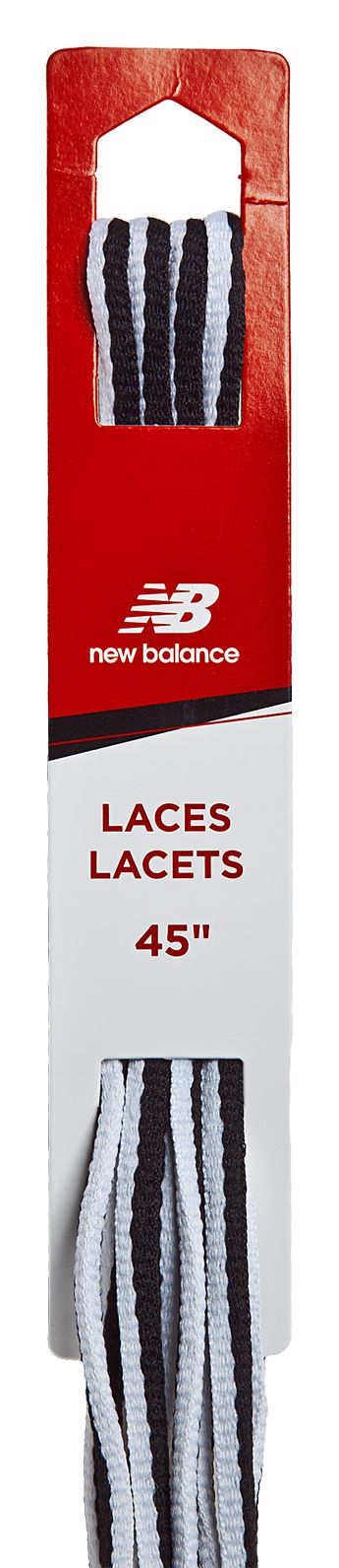 Athletic Oval Lace, White with Black