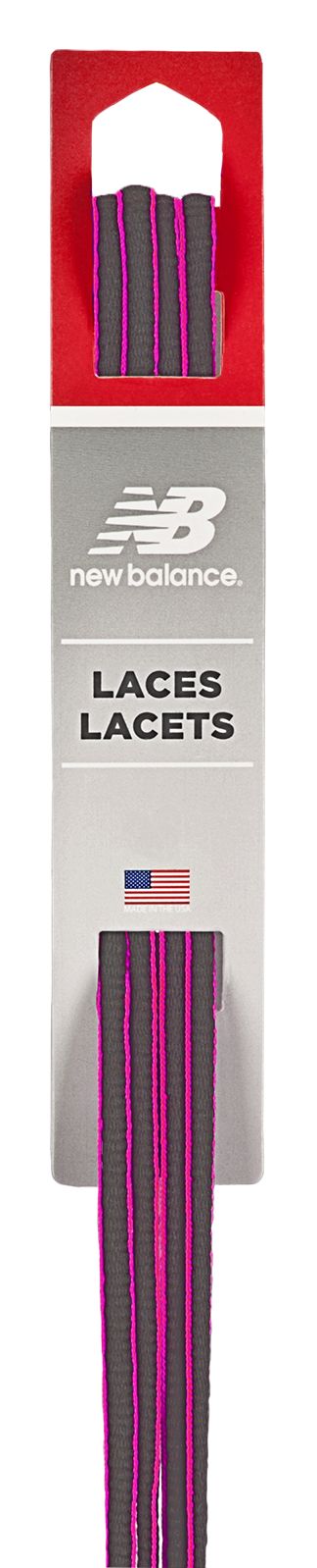Athletic Oval Lace with Neon Piping, Grey with Purple