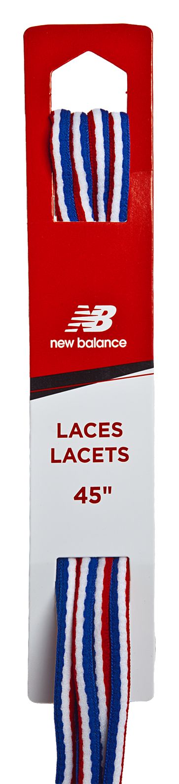 Athletic Oval Lace, Red with White & Blue