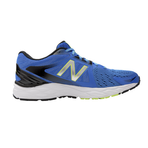 New Balance 680v4 Chaussures - Electric Blue/Black/Hi-Lite (Taille EU 44 / UK 9.5)