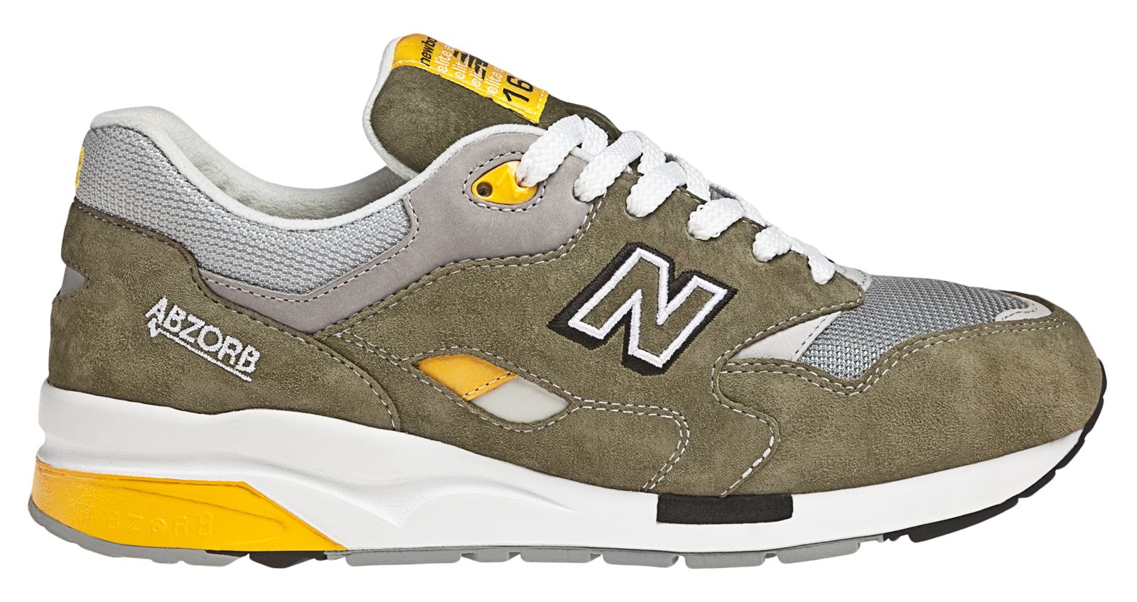 New Balance 1600, Olive with Yellow