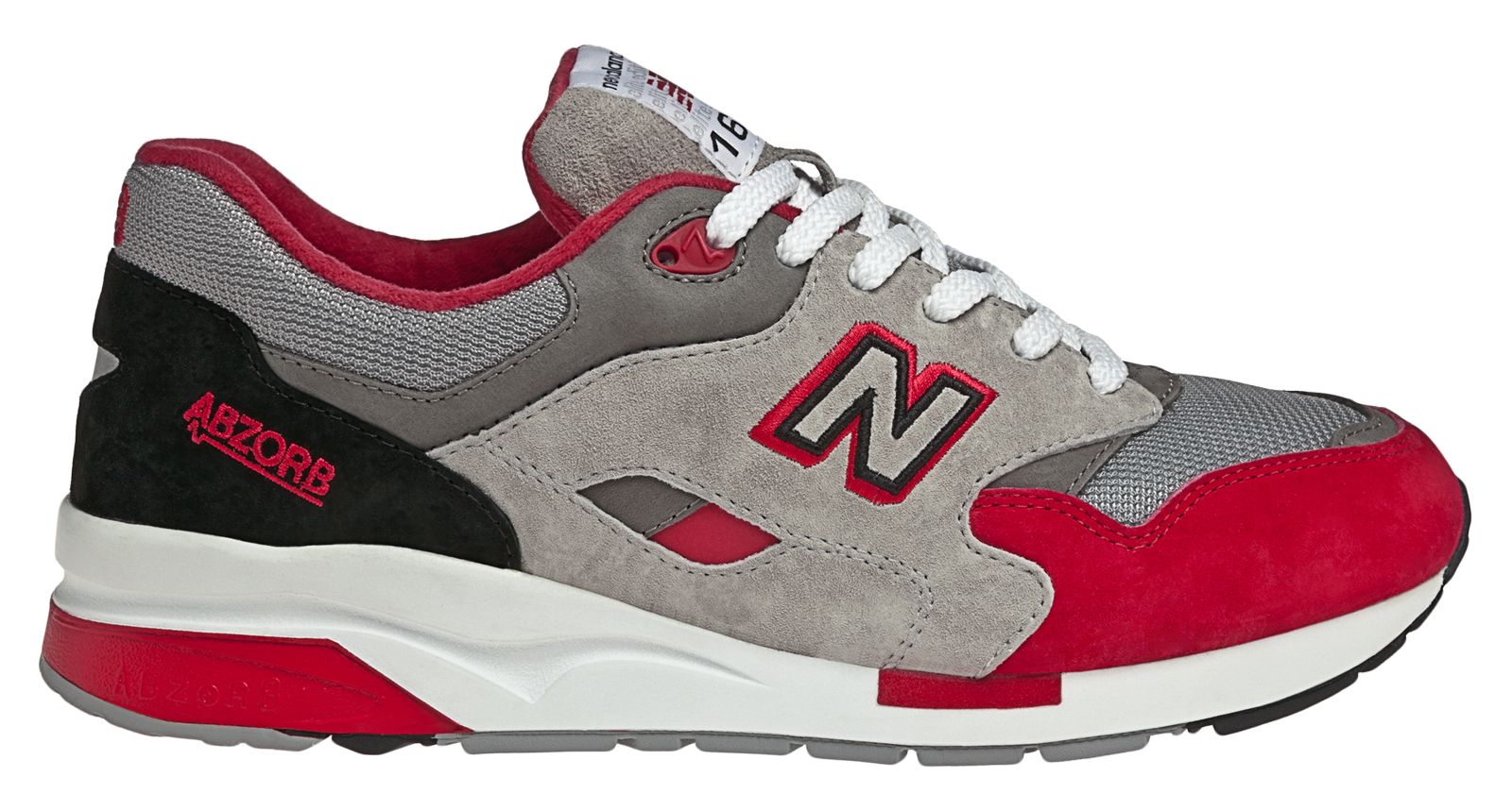New Balance 1600, Grey with Red