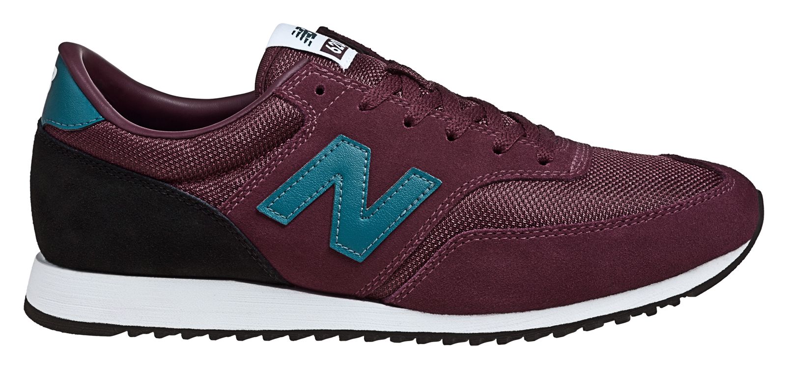 New Balance 620, Burgundy with Teal