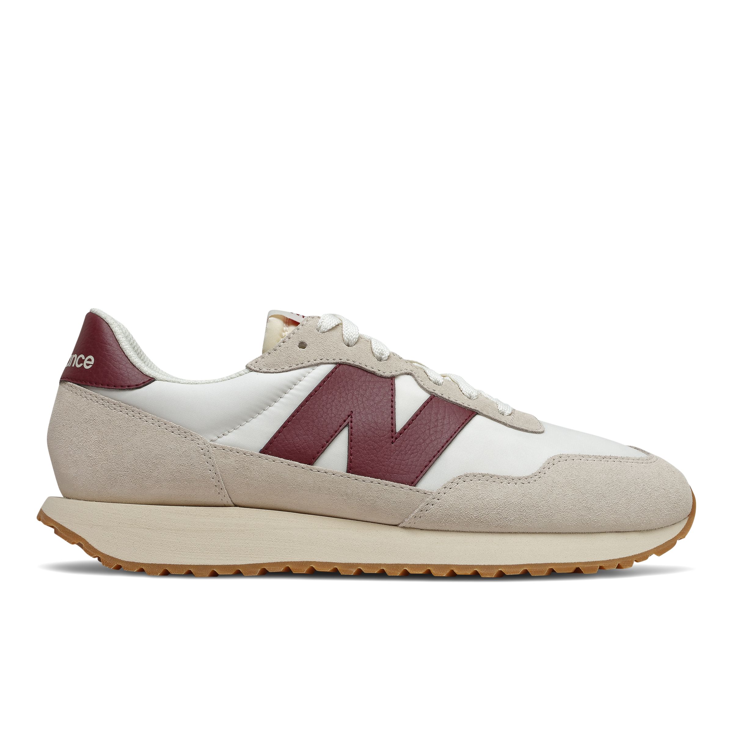 New Balance 237 'White Burgundy' White/Burgundy Marathon Running Shoes/Sneakers MS237SB - MS237SB