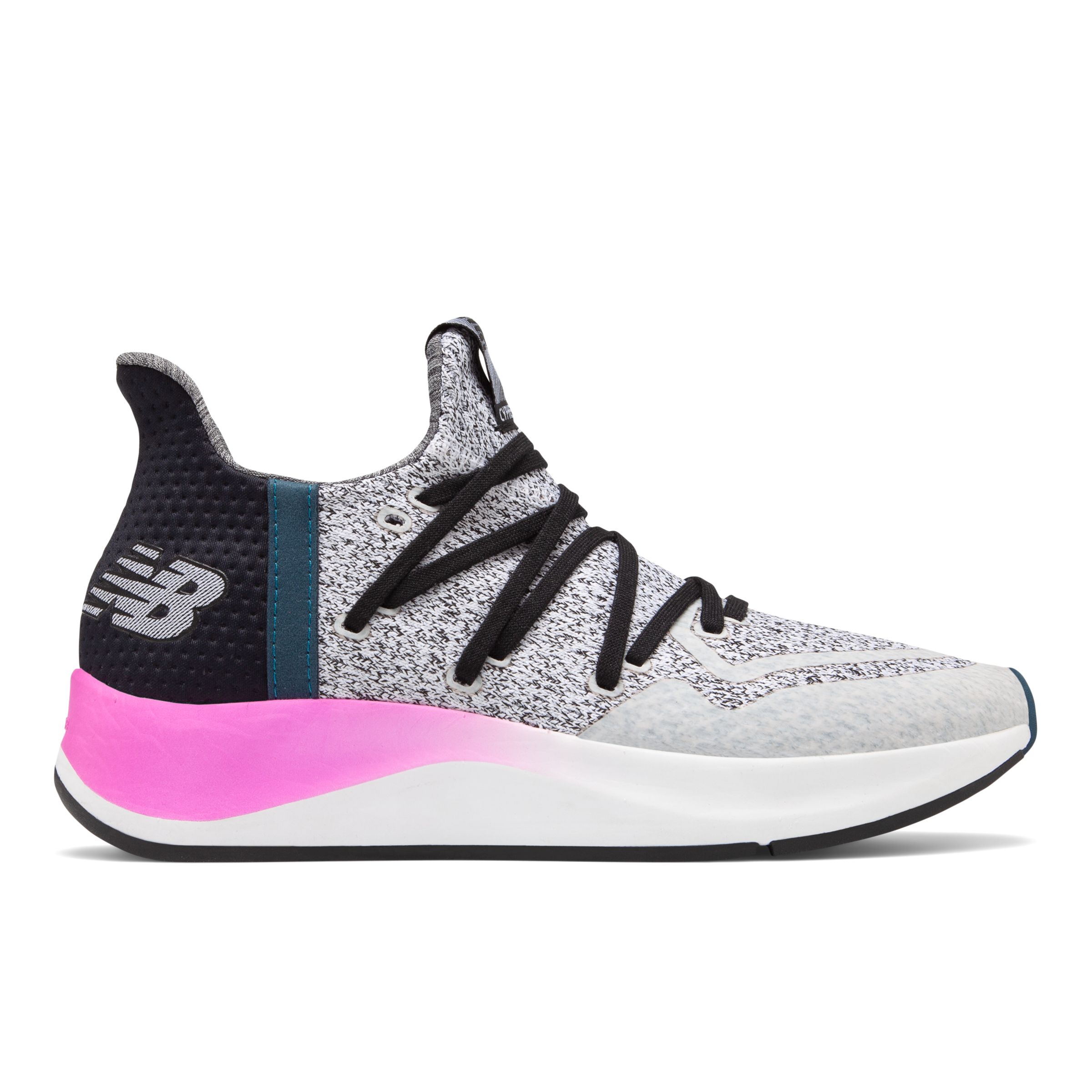 Mujeres New Balance Cypher Run v2 - White/Black & Voltage Violet, White/Black & Voltage Violet - WSRMCLG2