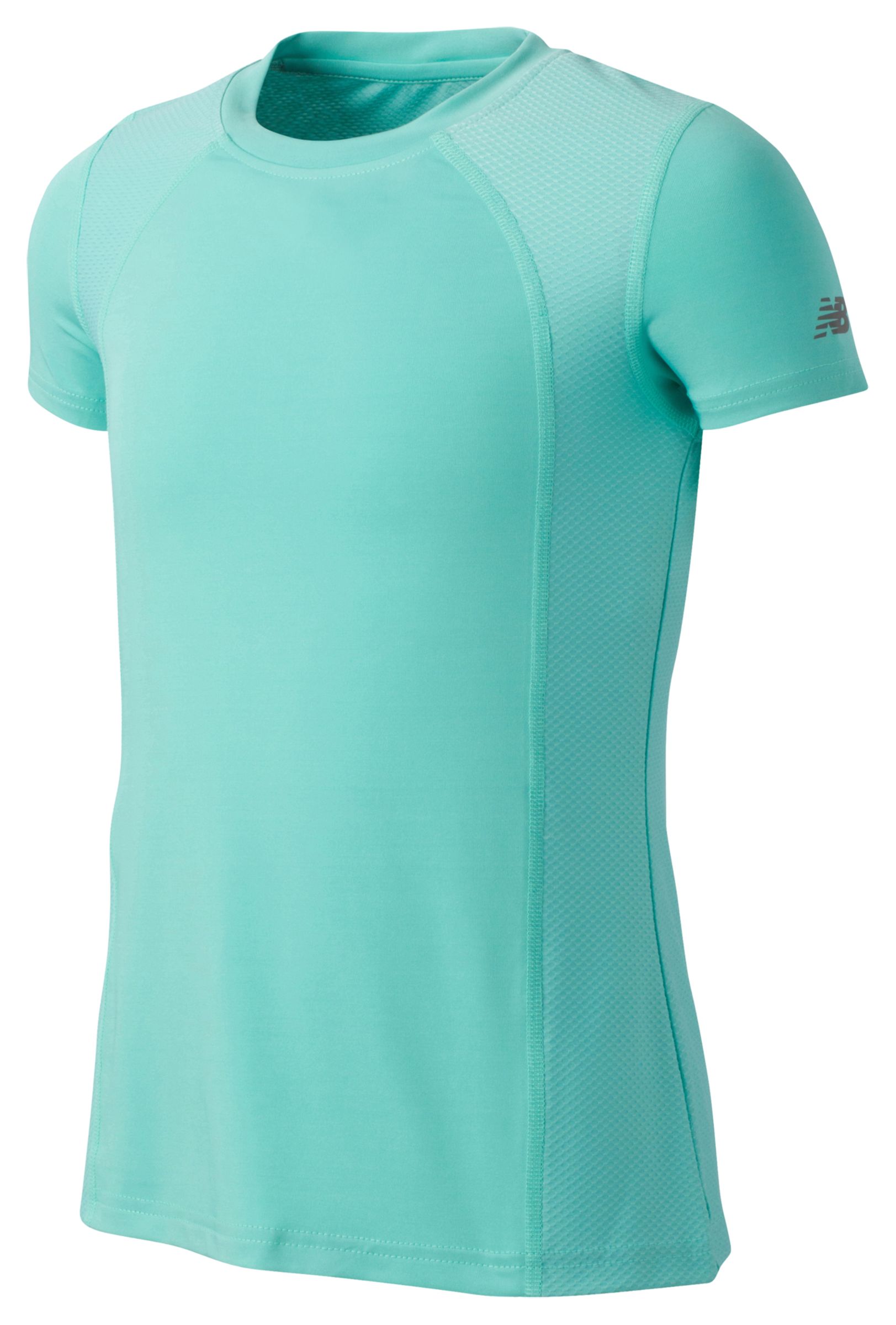New Balance Girls Short Sleeve Performance Tee Blue