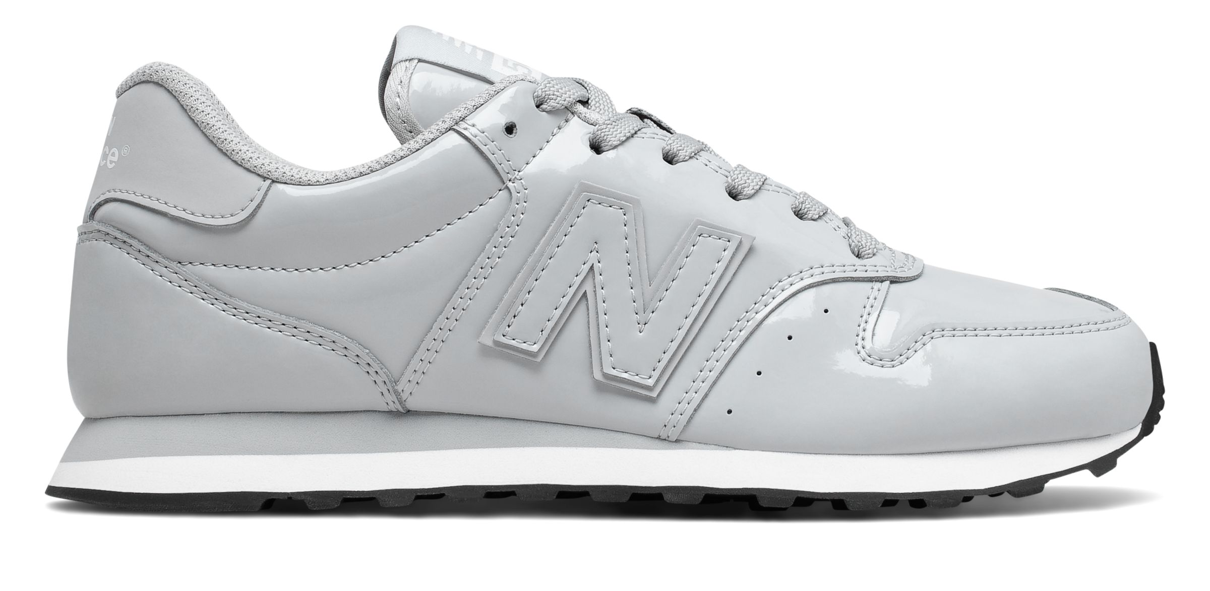 Femme New Balance 500 Classic - Light Aluminum/Black, Light Aluminum/Black - GW500PB1