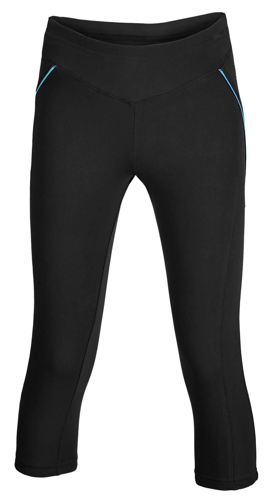 Girls Go 2 Capri, Black with Spring Crocus