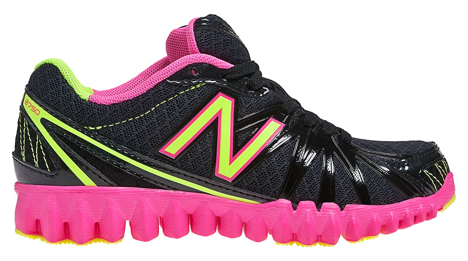 NBGruve 2750, Black with Neon Green & Neon Pink