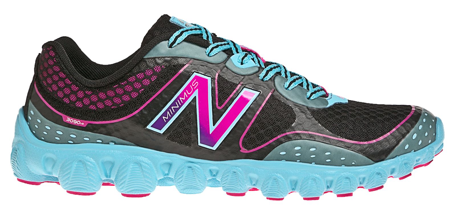 Minimus Ionix 3090v2, Black with Blue Atoll & Diva Pink