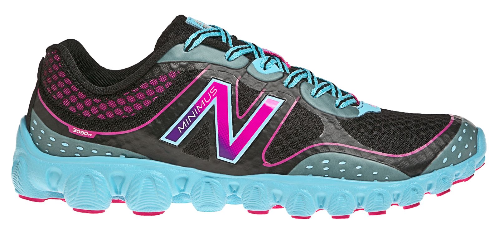 Minimus Ionix 3090v2, Black with Blue Atoll & Diva Pink