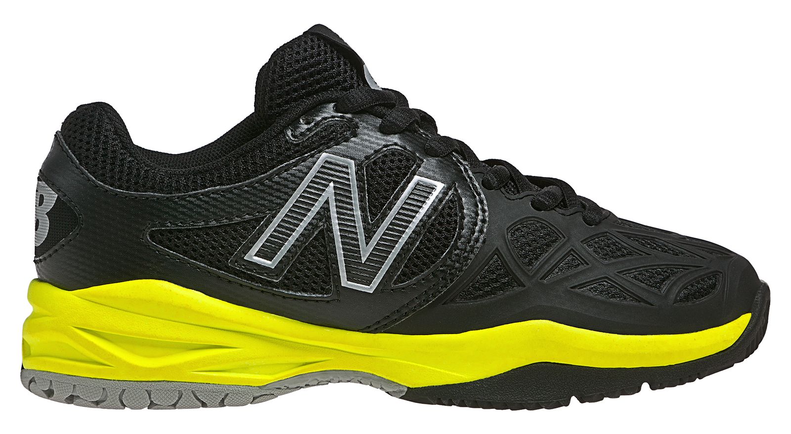 New Balance 996, Black with Neon Yellow