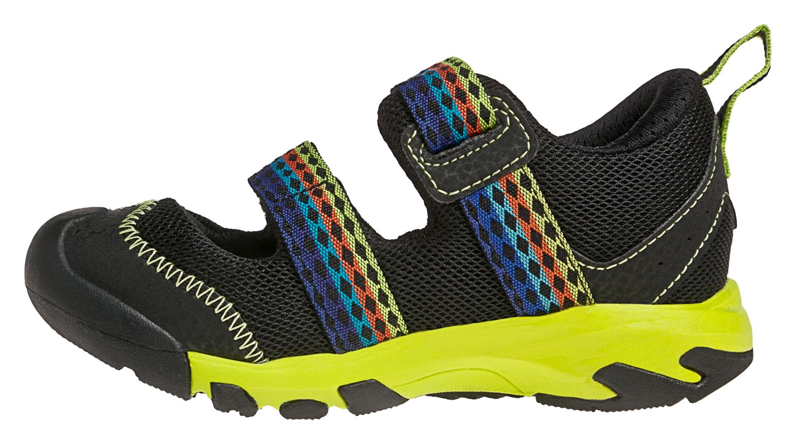New Balance 554, Black with Lime
