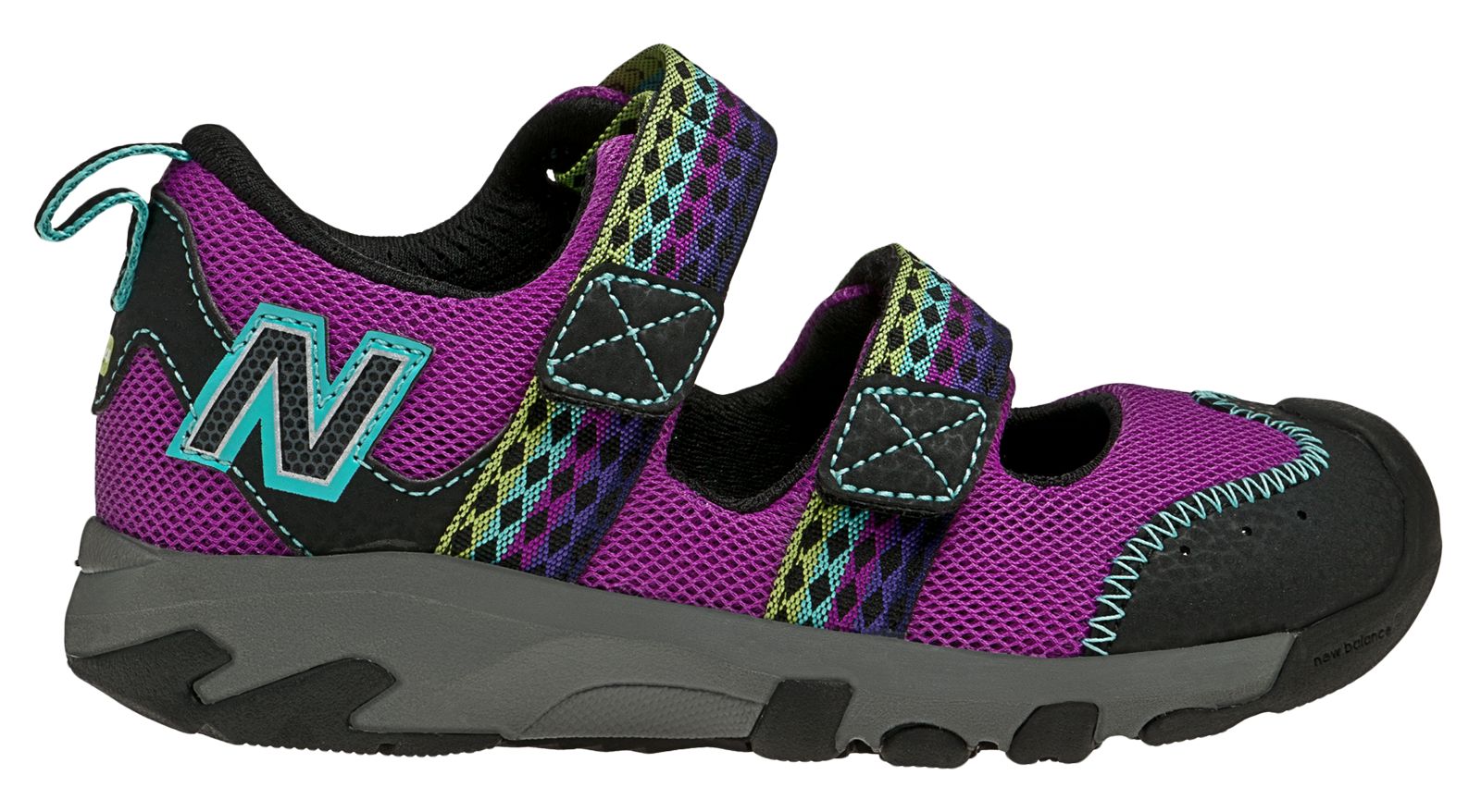 New Balance 554, Purple Cactus Flower with Black &amp; Blue Radiance