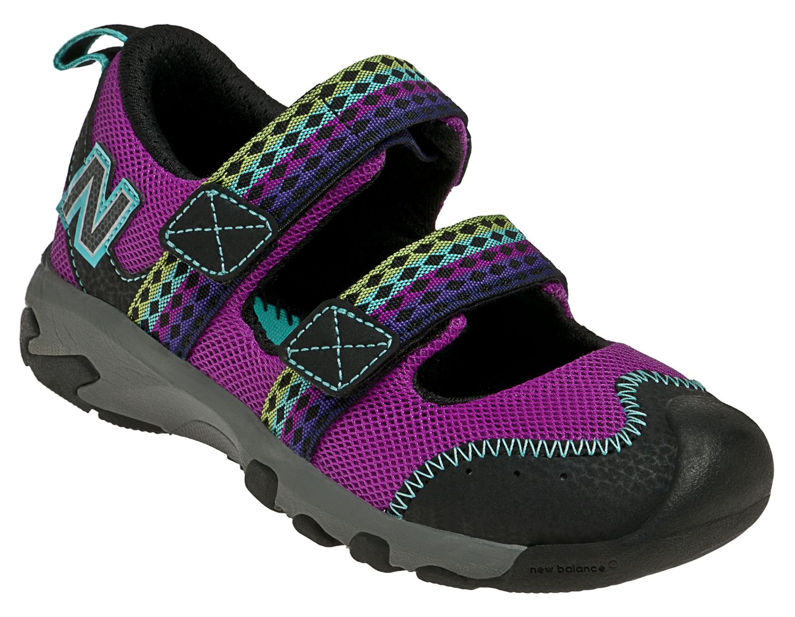 New Balance 554, Purple Cactus Flower with Black &amp; Blue Radiance