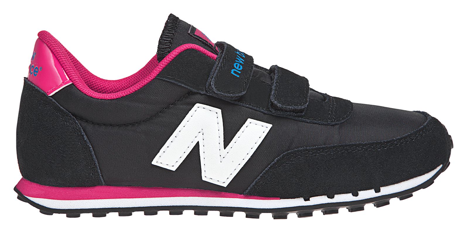 New Balance 410, Black with Raspberry