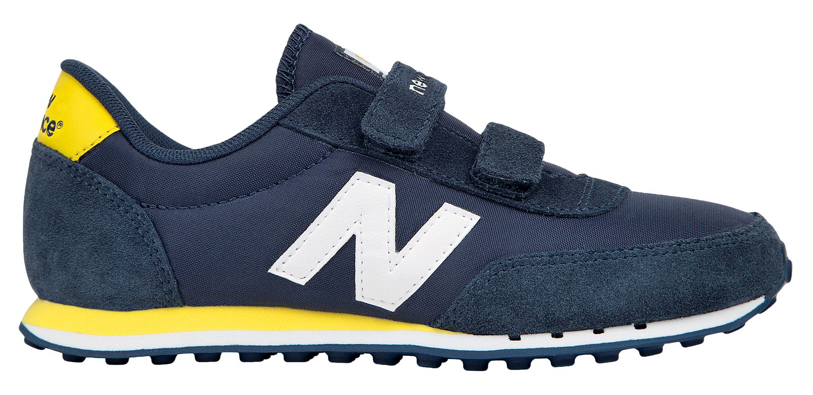 New Balance 410, Navy with Yellow