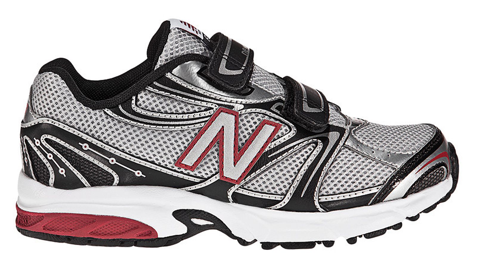 New Balance 632, Silver with Black & Red