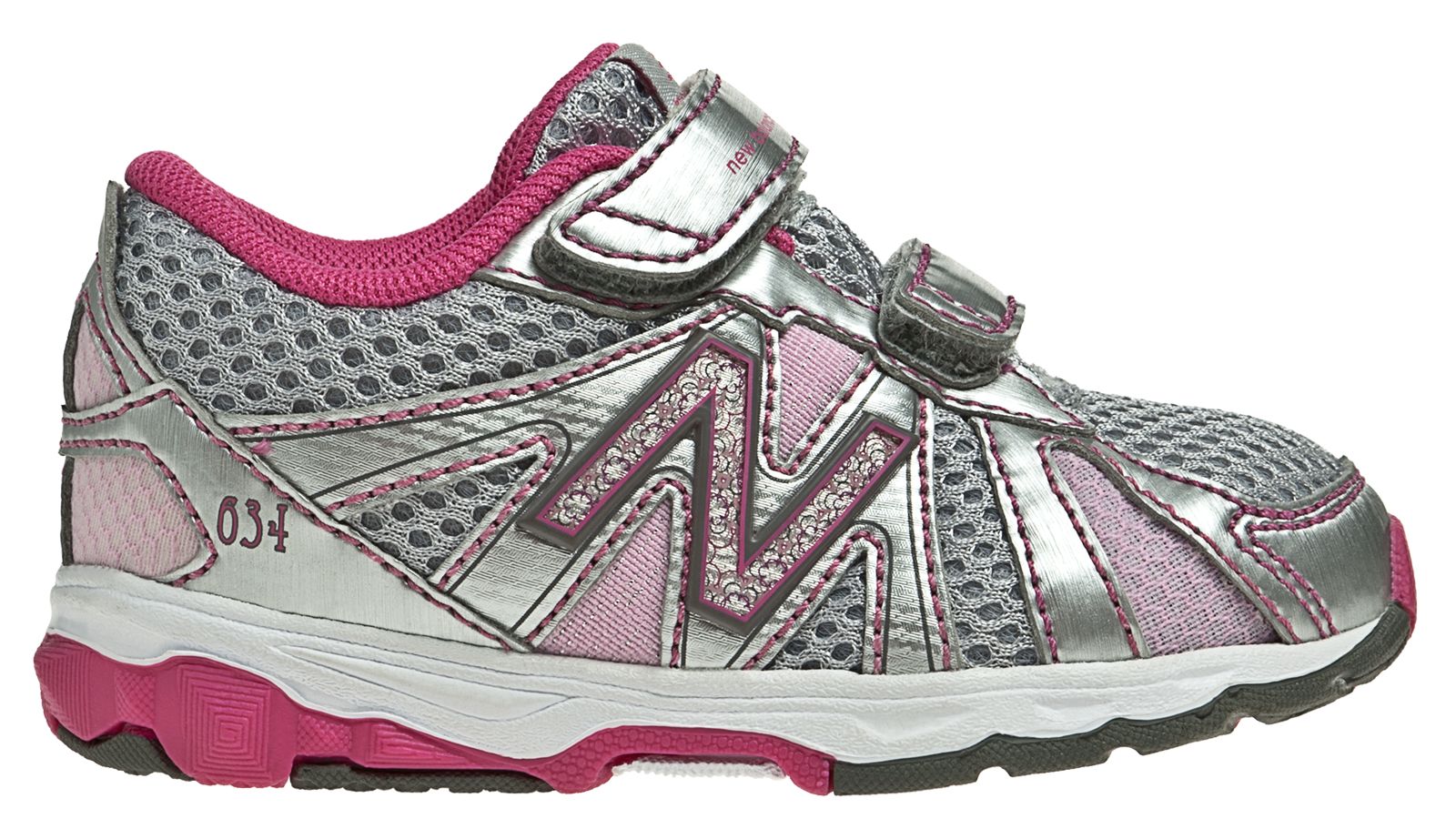 New Balance 634, Silver with Pink & Diva Pink