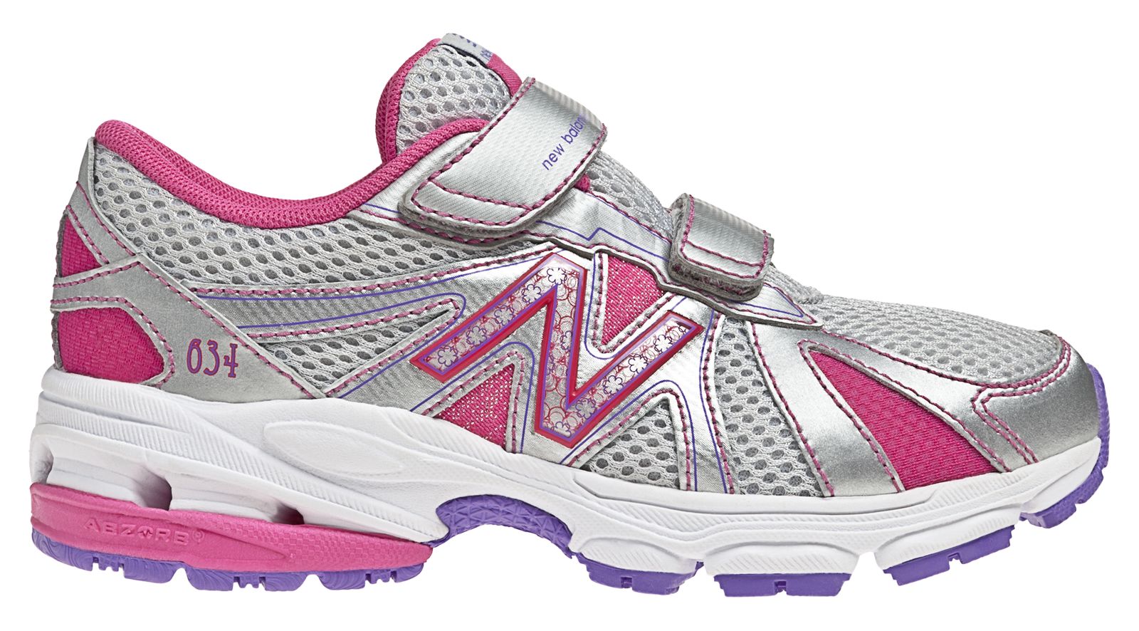 New Balance 634, Silver with Magenta