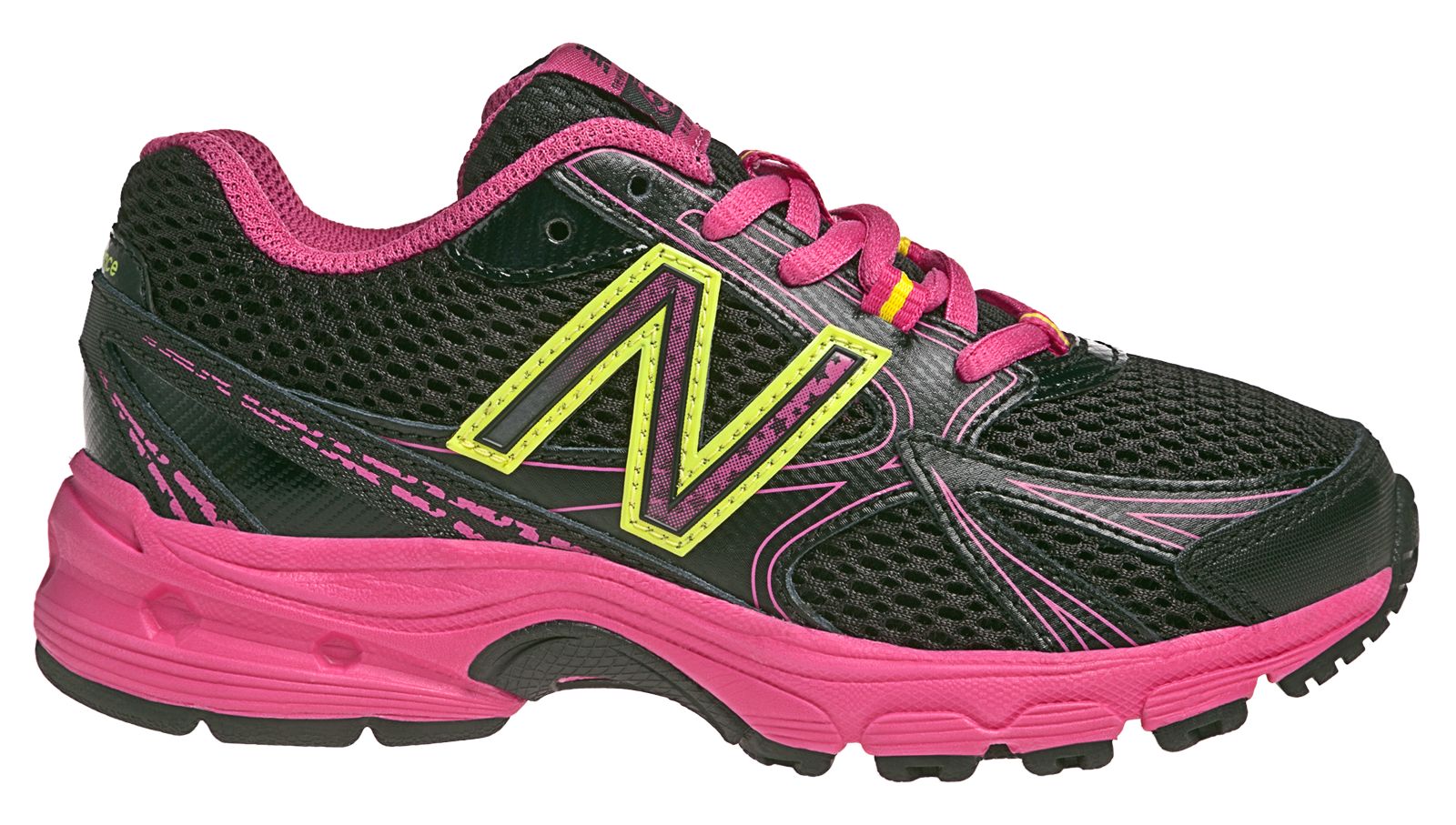 New Balance 512, Black with Pink