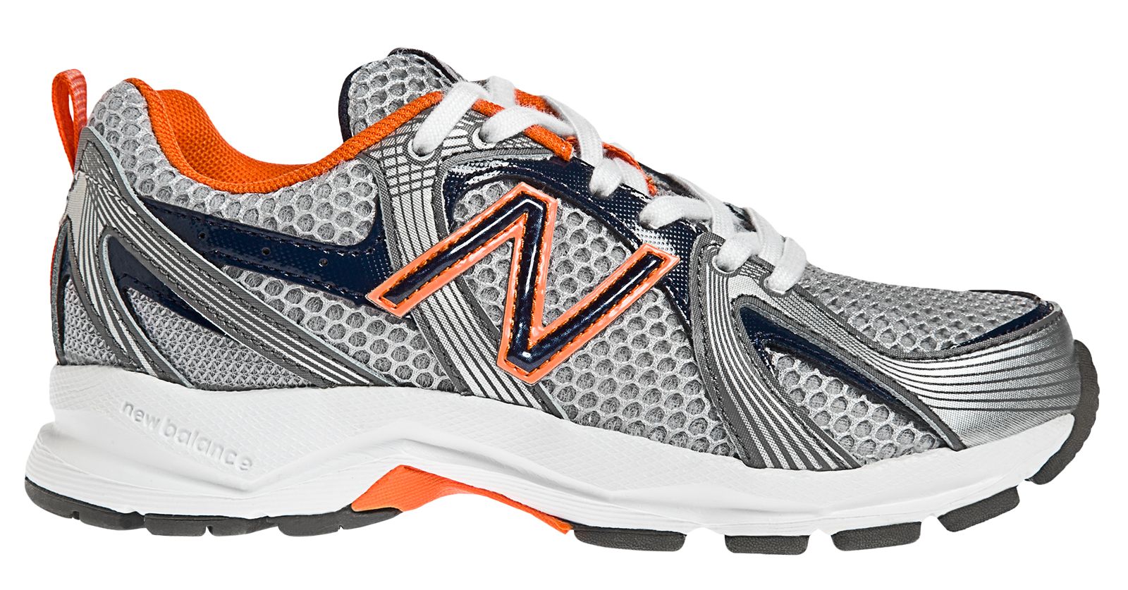 New Balance 554, Grey with Blue & Orange