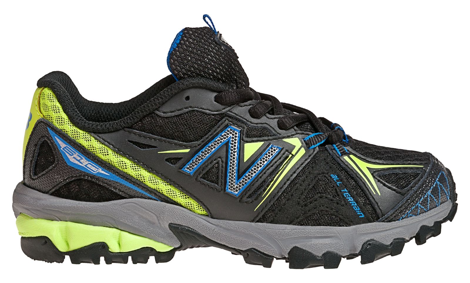 New Balance 610, Black with Yellow & Blue Atoll