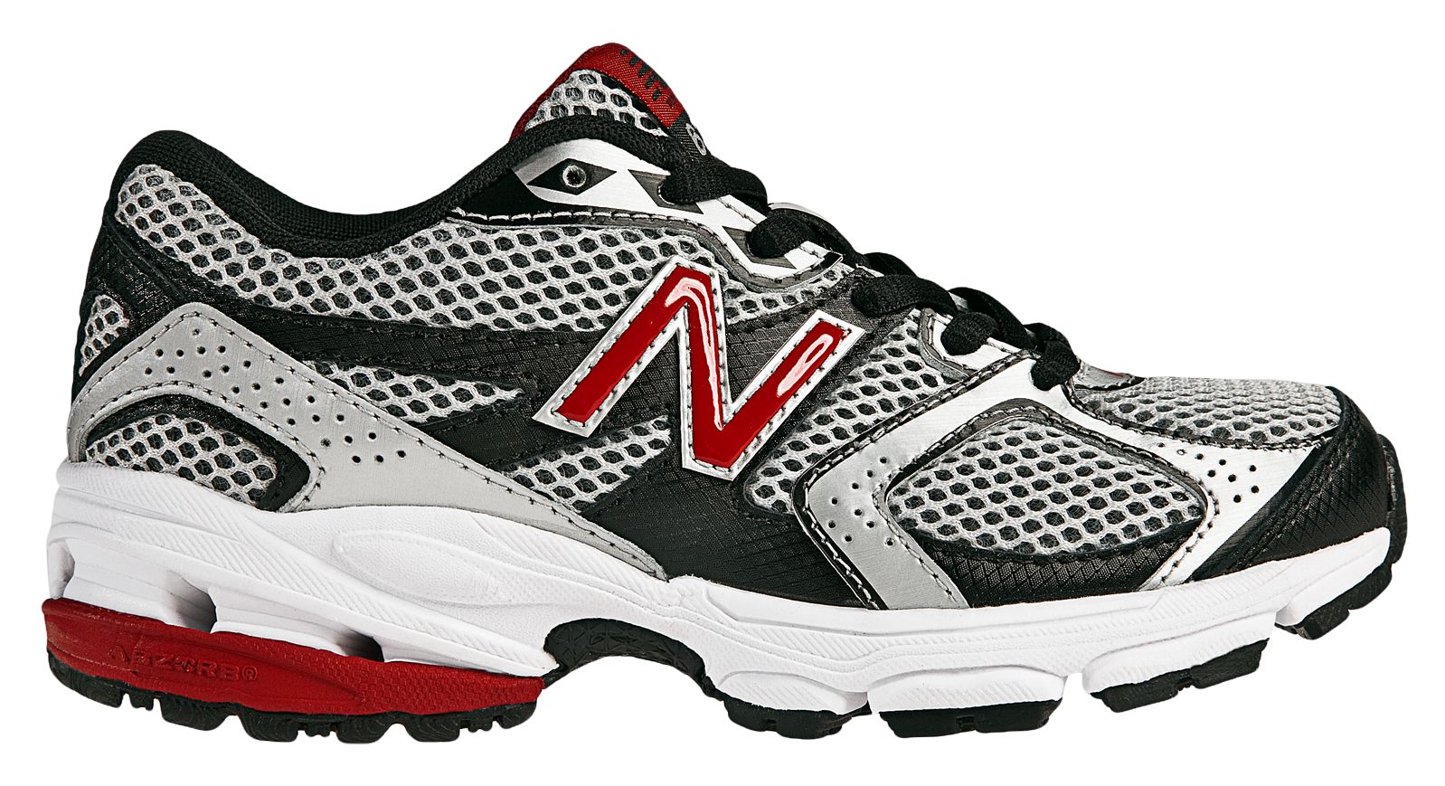 New Balance 633, Silver with Black & Red