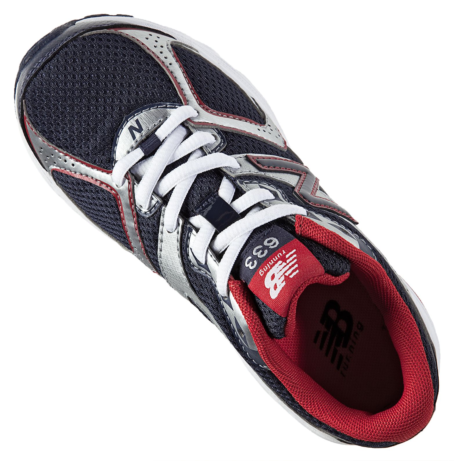 New Balance 633, Navy with Red &amp; Silver