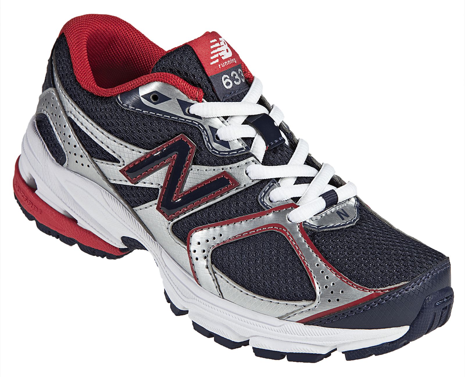 New Balance 633, Navy with Red &amp; Silver