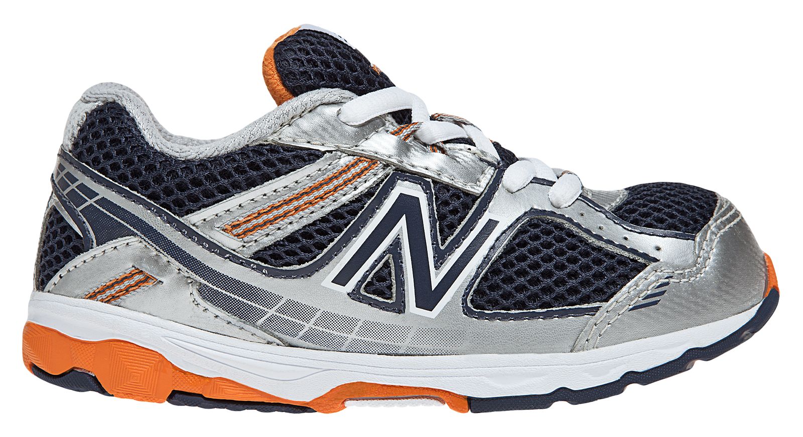 New Balance 688, Blue with Orange & Silver