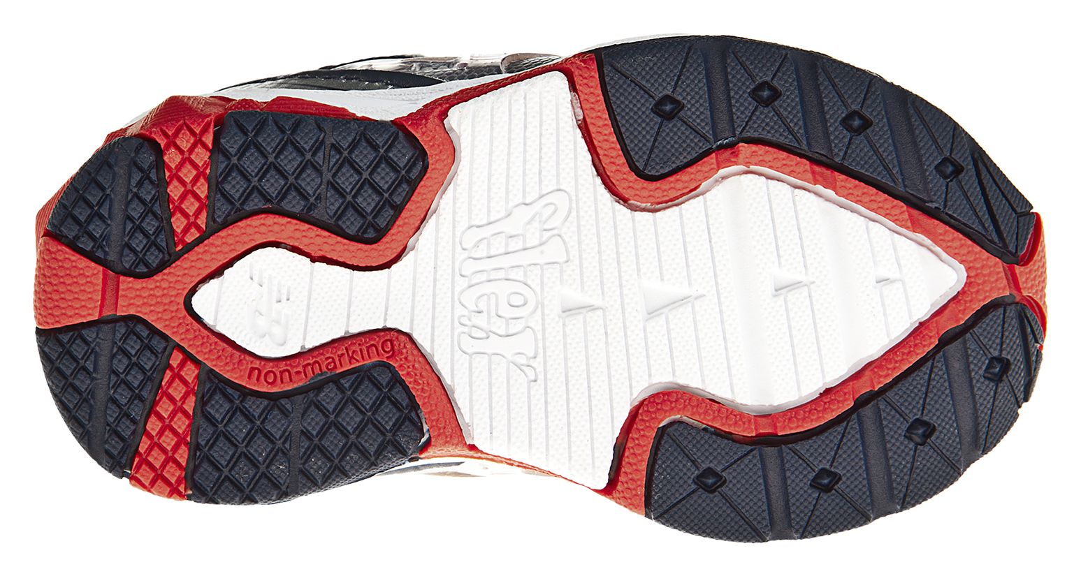 New Balance 689, Navy with Red &amp; Silver