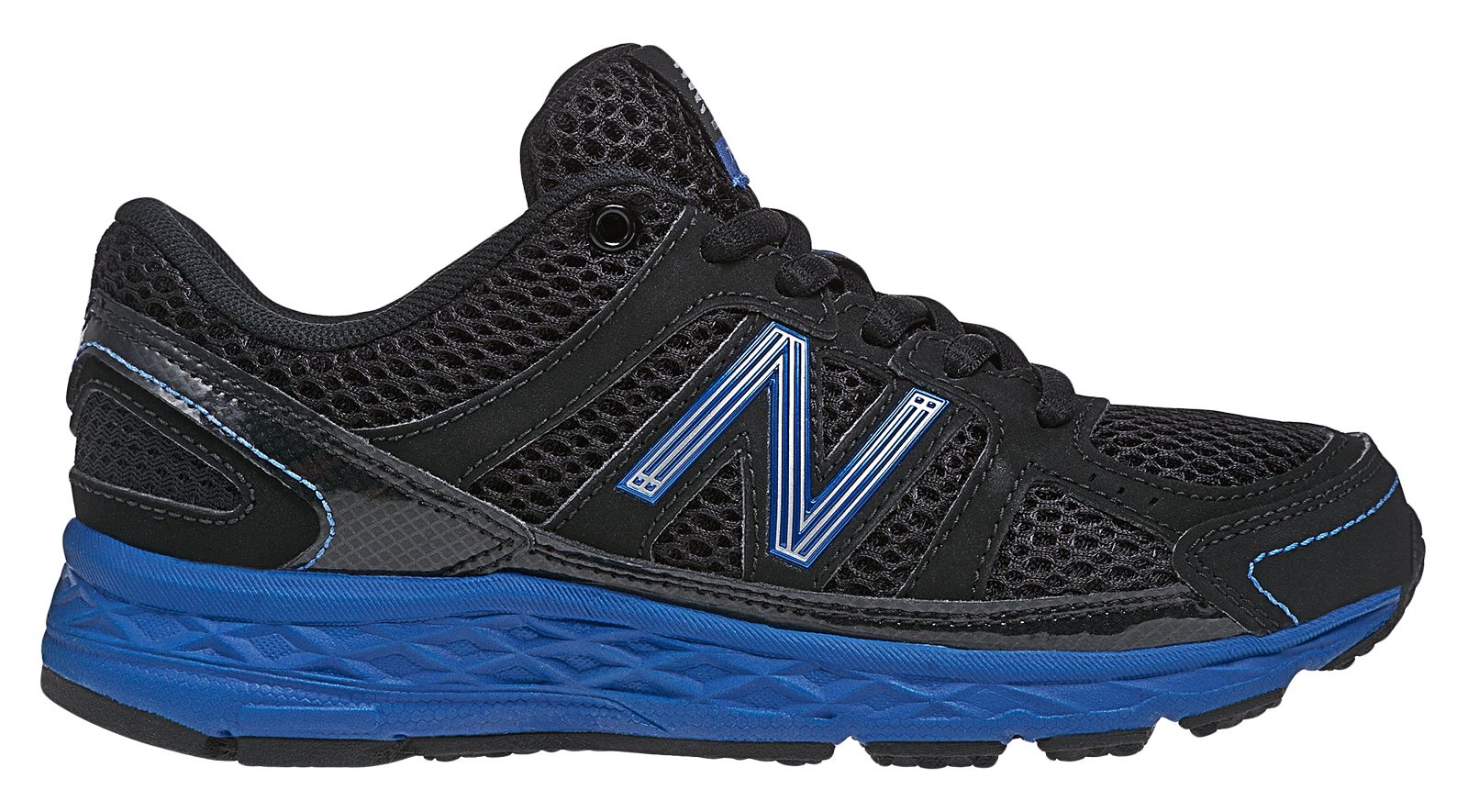 New Balance 750, Black with Cobalt Blue