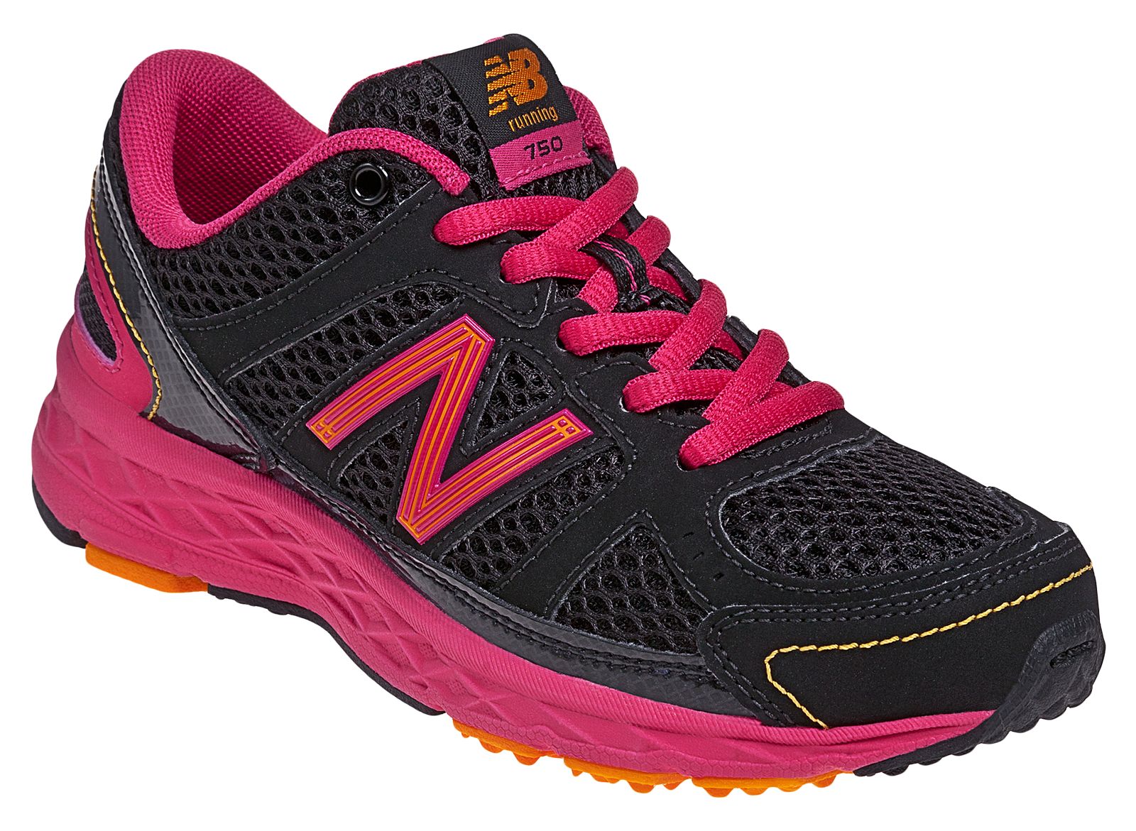 New Balance 750, Black with Pink