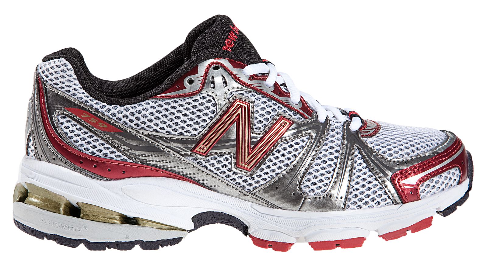 New Balance 759, Silver with Red