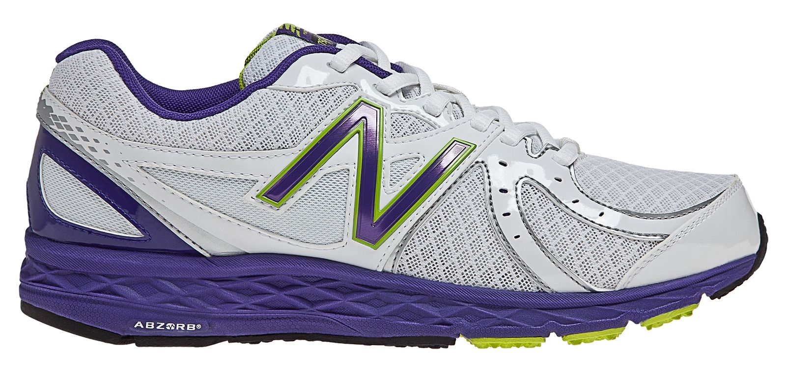 New Balance 790, White with Purple & Green