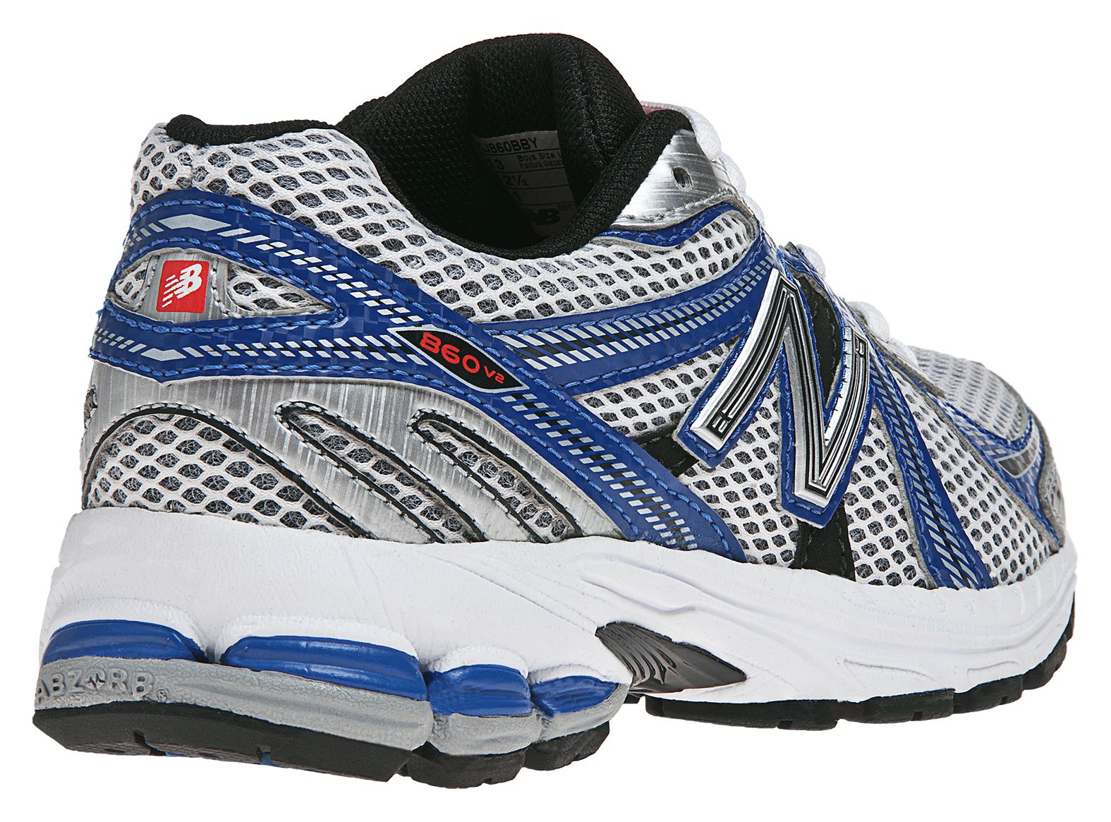 New Balance 860, Silver with Blue &amp; Black