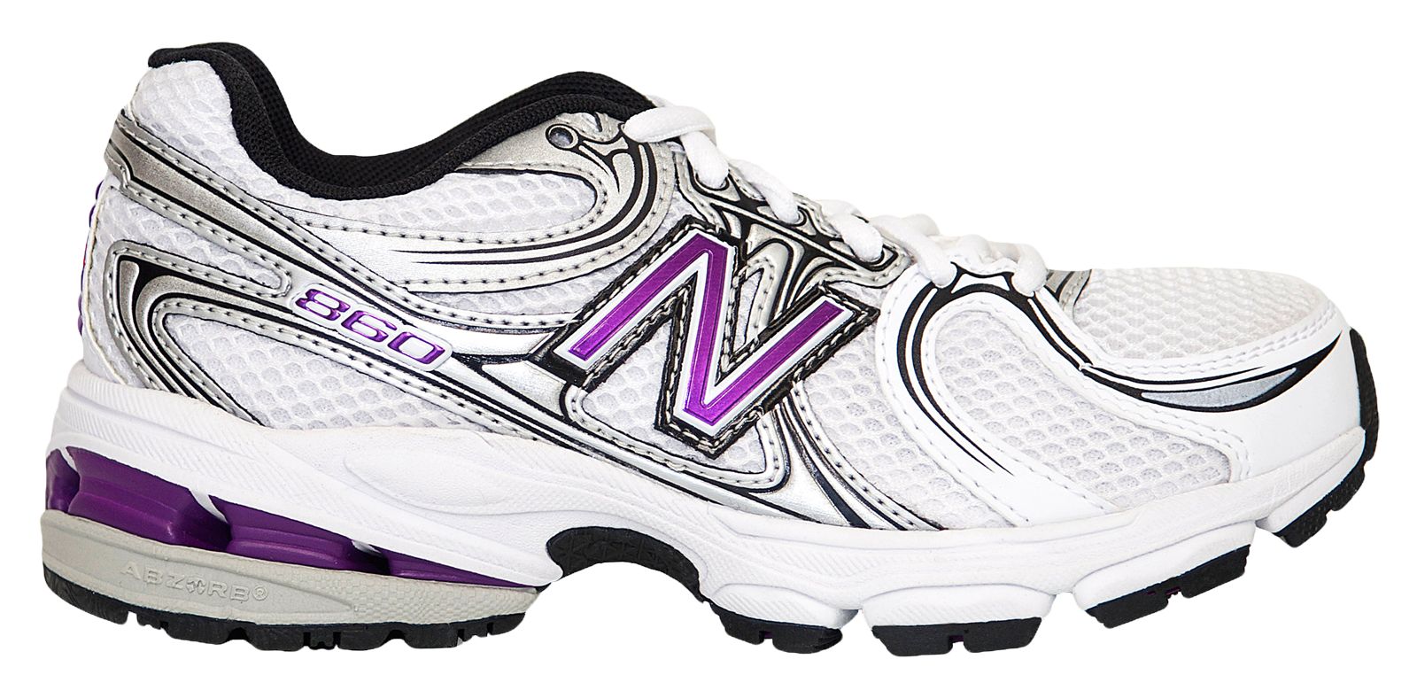 New Balance 860, White with Purple & Black