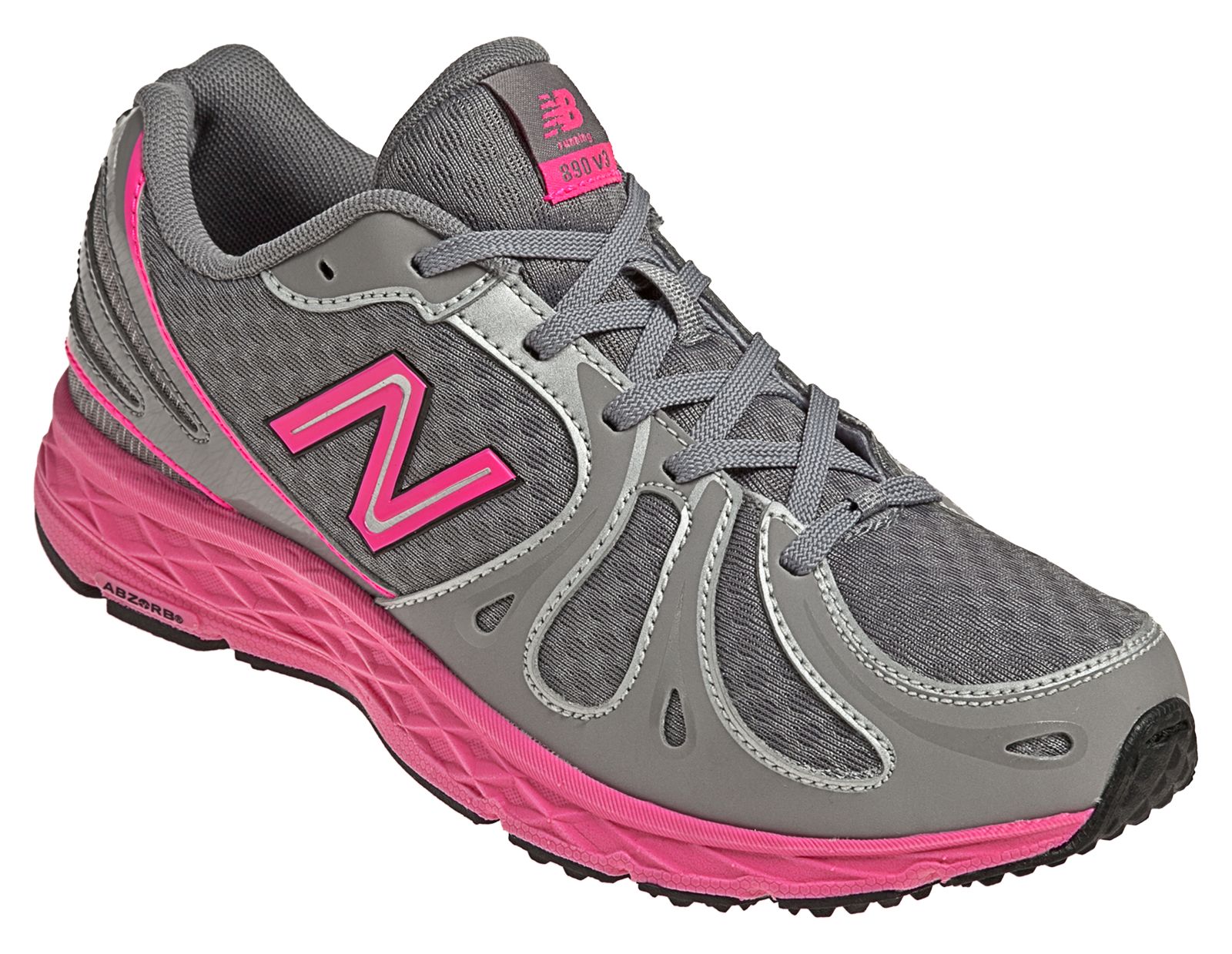 New Balance 890v3, Grey with Pink