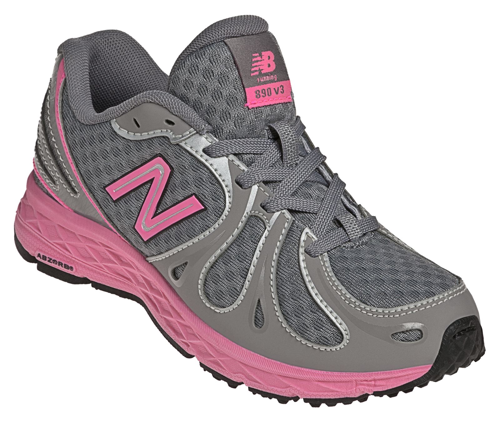 New Balance 890v3, Grey with Pink