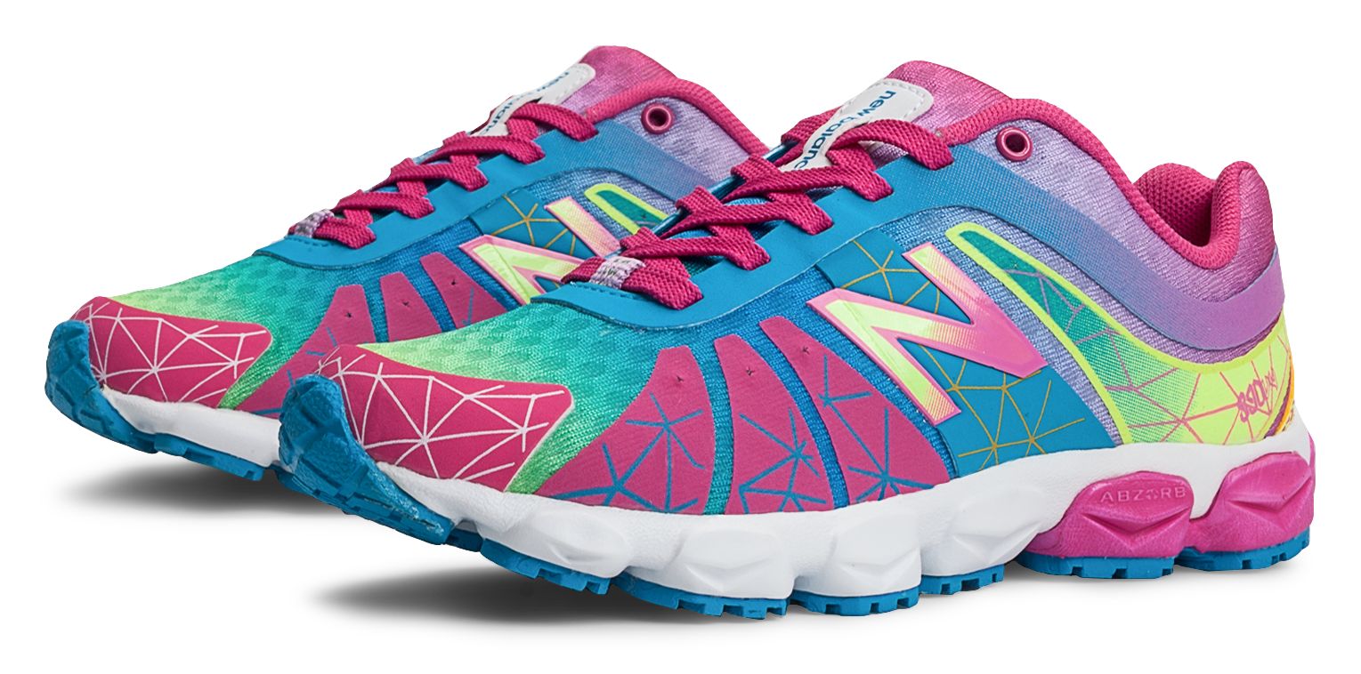New Balance Girls Rainbow 890v 4 Shoes Pink