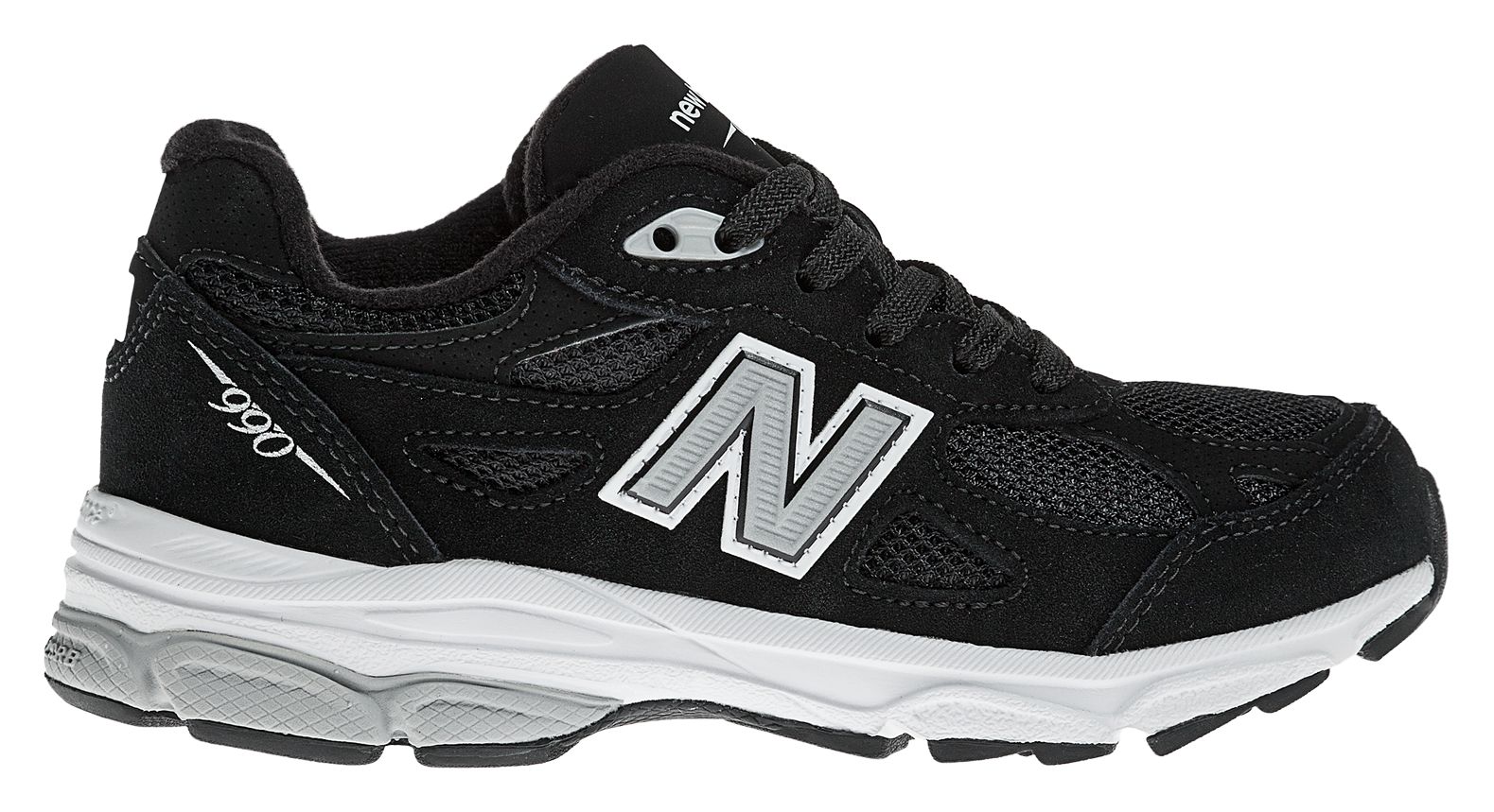 New Balance 990v3, Black with Grey & White