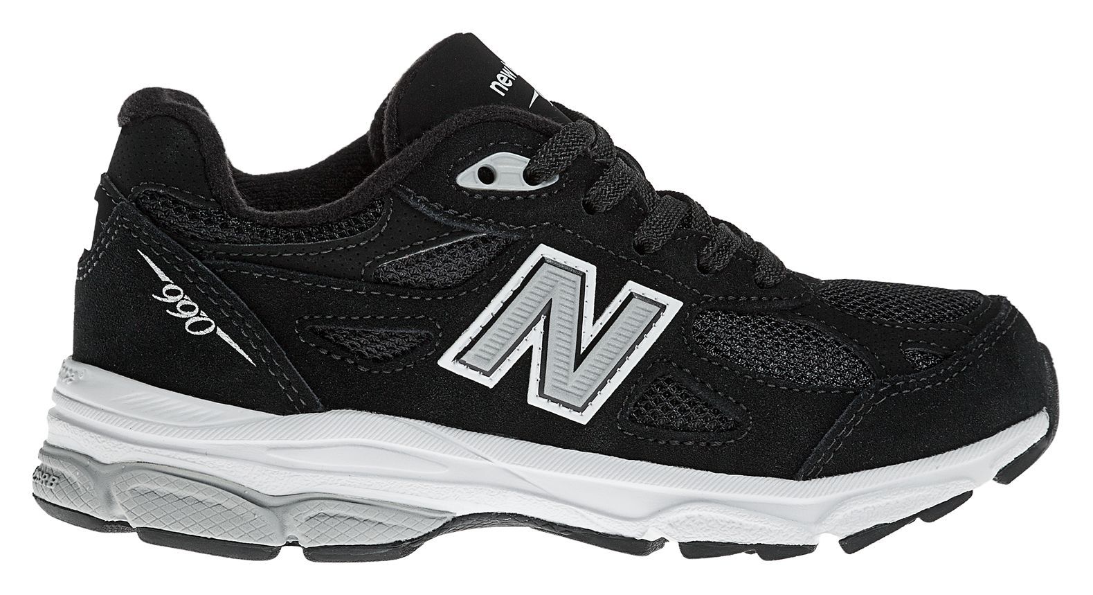 New Balance 990v3, Black with Grey & White